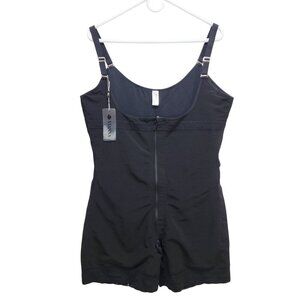 Yianna Womens Black Shapewear Bodysuit Size 6XL Nylon/Spandex Adjustable Straps